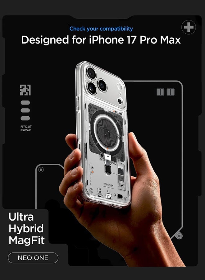 جراب Ultra Hybrid MagFit Direct Digital Printing لهاتف iPhone 17 Pro Max، تصميم مخصص، متوافق مع Magsafe - Neo One - Image 2